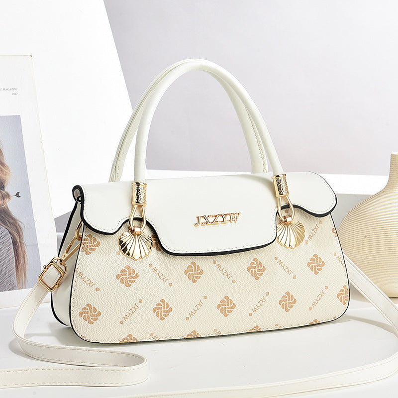 Chic Vintage Letter-Printed Women's Crossbody Handbag