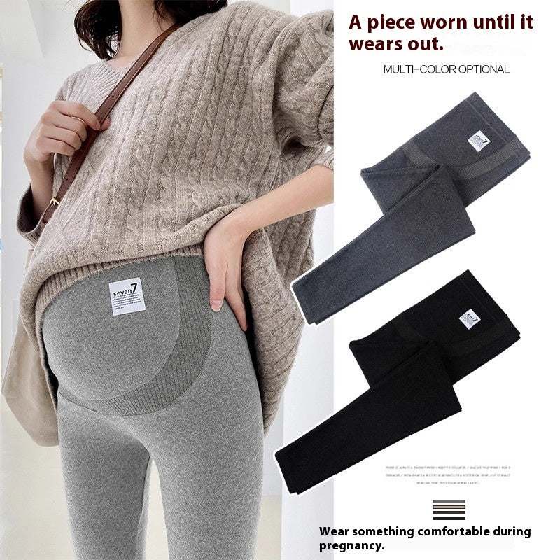 High-Waist Maternity Support Leggings – Stretchy Belly Comfort Pants