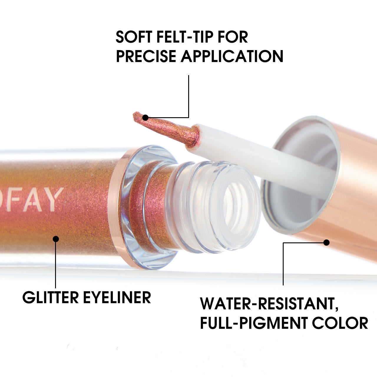PHOFAY SparkGlow Liquid Glitter Eyeliner Collection