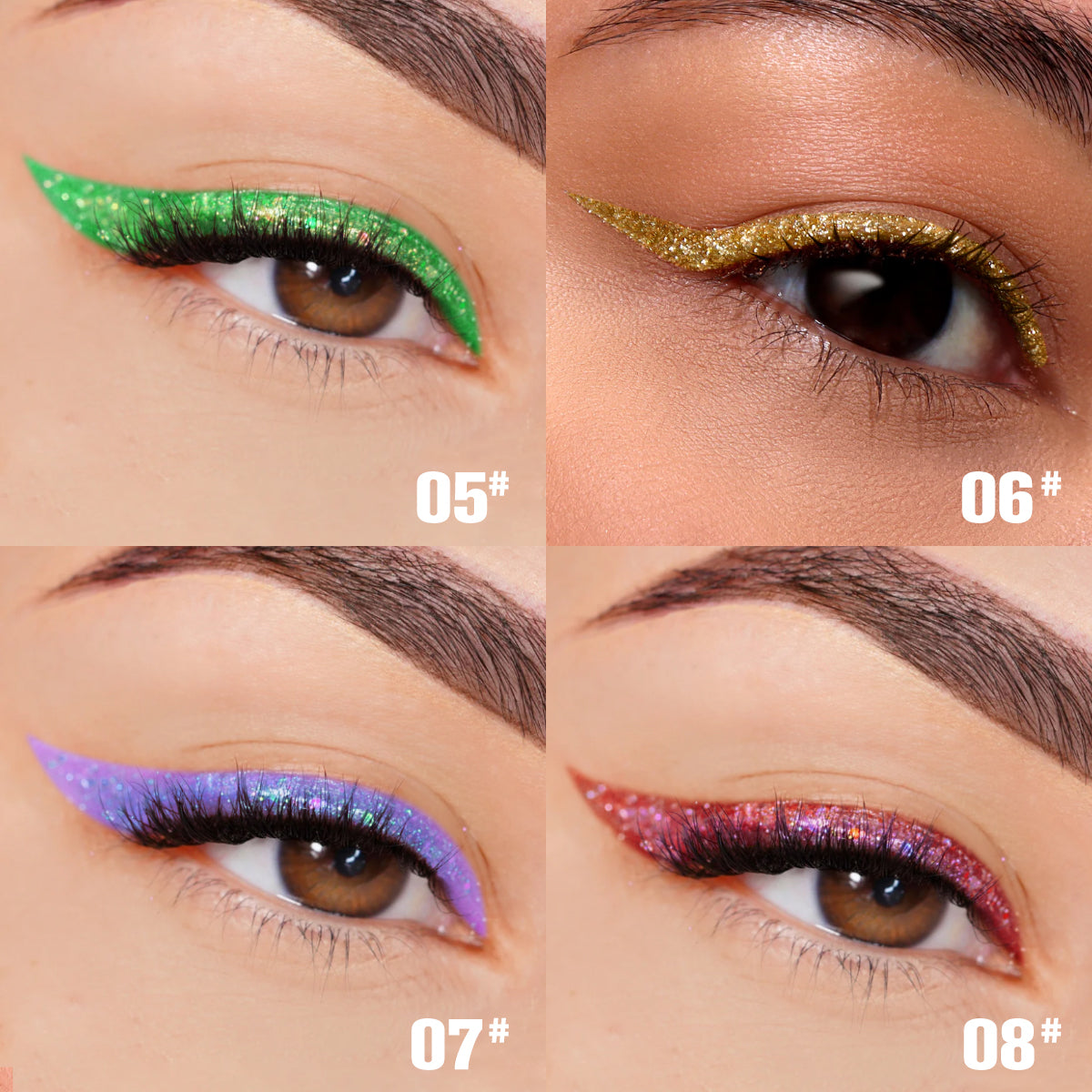 PHOFAY SparkGlow Liquid Glitter Eyeliner Collection