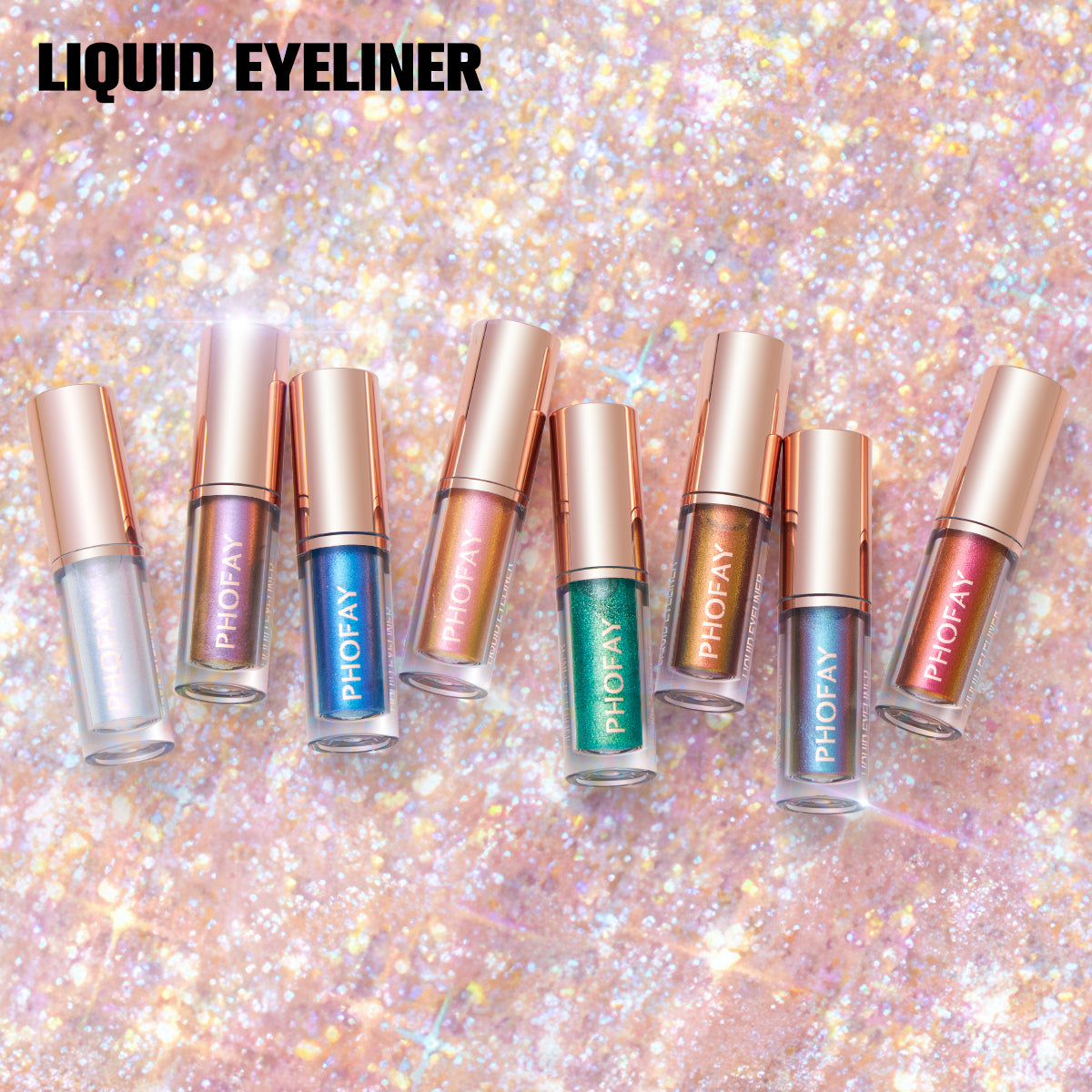 PHOFAY SparkGlow Liquid Glitter Eyeliner Collection