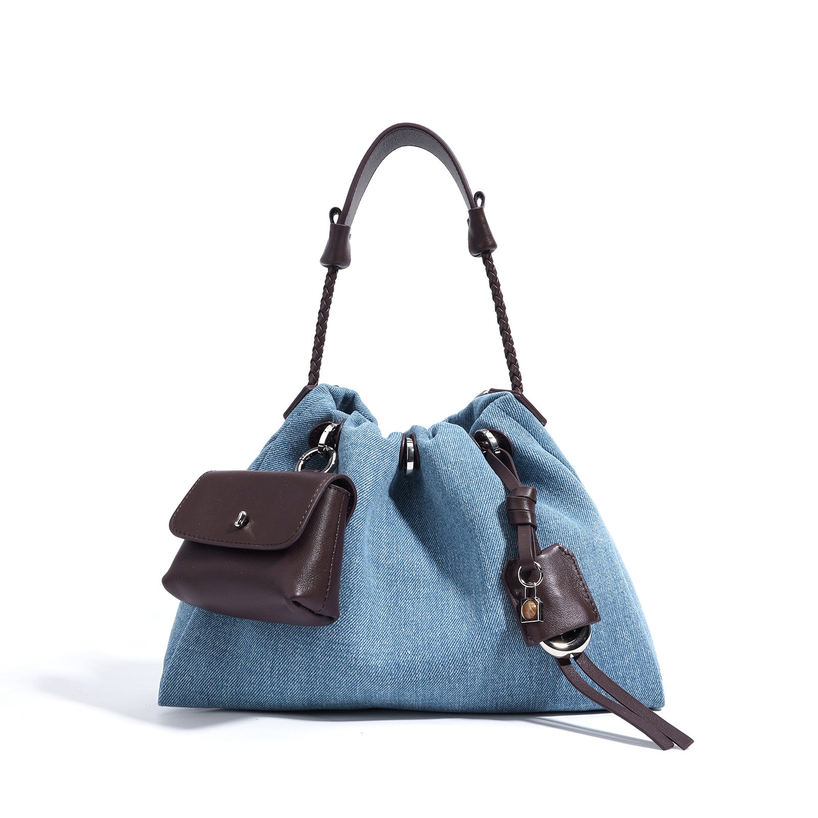 Urban Denim Leather Handbag – Limited Style