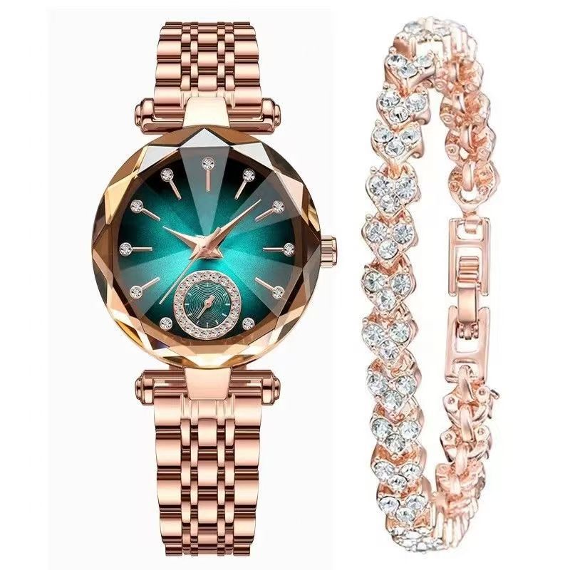 Women’s Elegant Diamond Quartz Watch – Simple Everyday Style