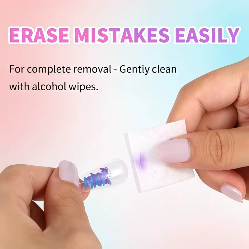 12-Pack Nail Art Design Pens – Quick-Dry Waterproof 0.5mm Acrylic Painting Set