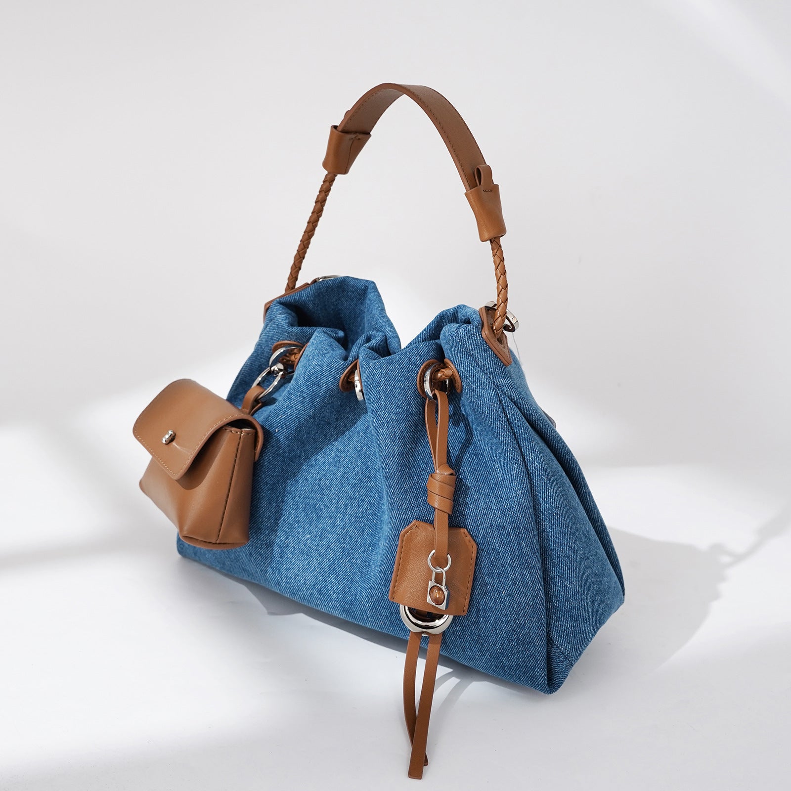Urban Denim Leather Handbag – Limited Style