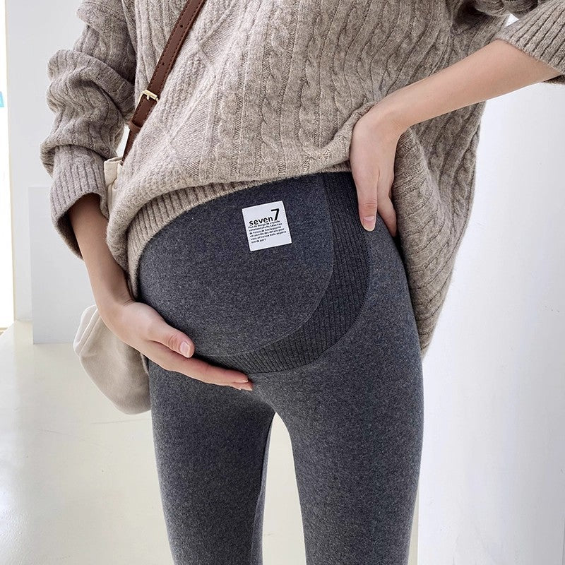 High-Waist Maternity Support Leggings – Stretchy Belly Comfort Pants