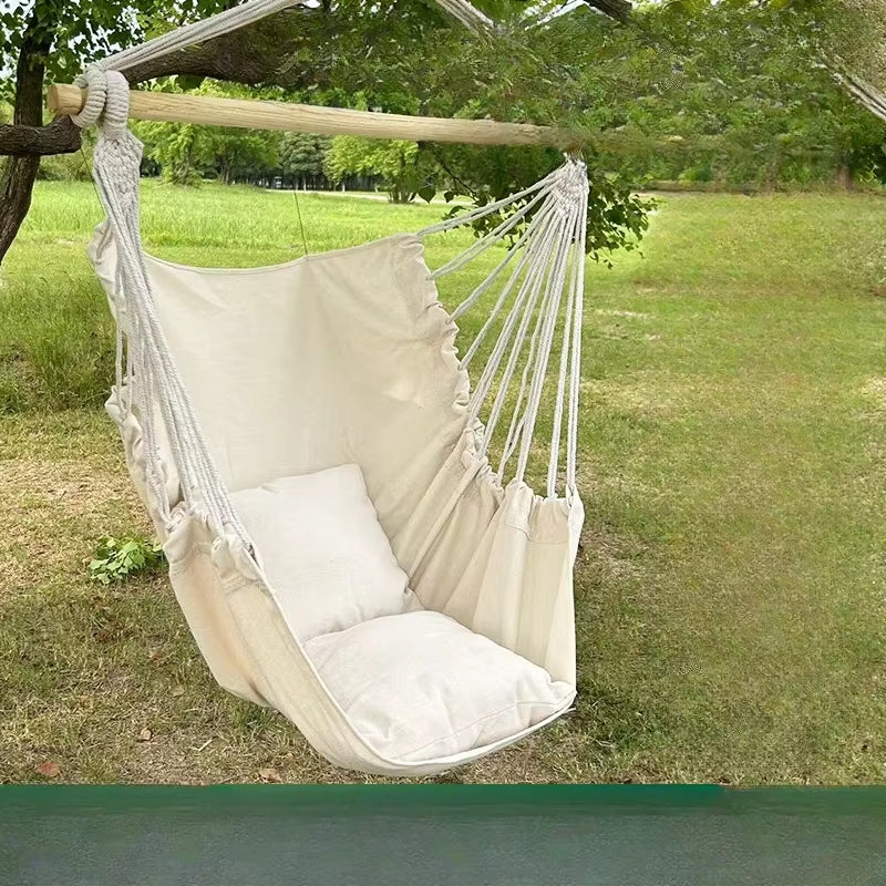 LeisureLoom Fabric Hammock Chair – Outdoor Swing with Storage Bag