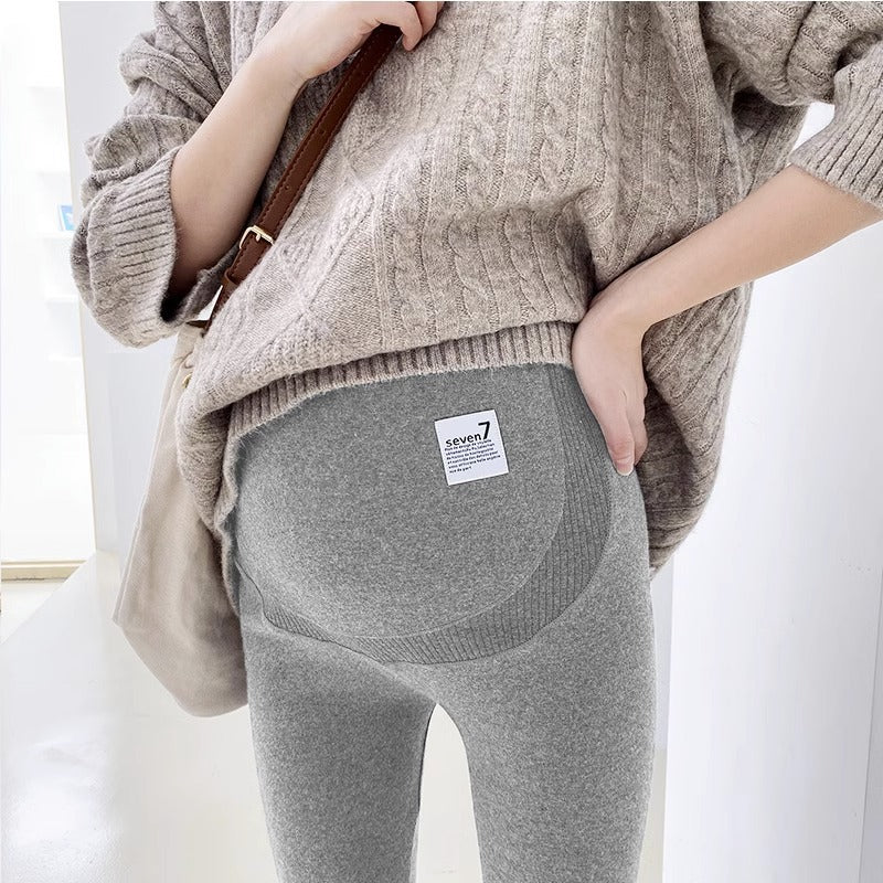 High-Waist Maternity Support Leggings – Stretchy Belly Comfort Pants