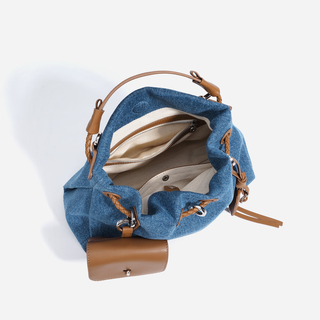 Urban Denim Leather Handbag – Limited Style