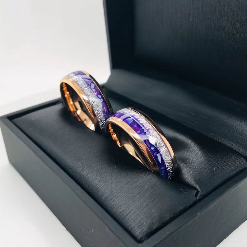 Aurora Amethyst Arrow Ring