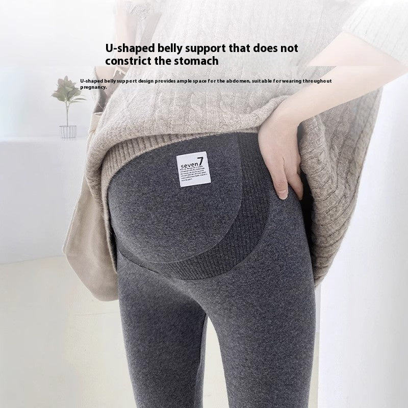 High-Waist Maternity Support Leggings – Stretchy Belly Comfort Pants
