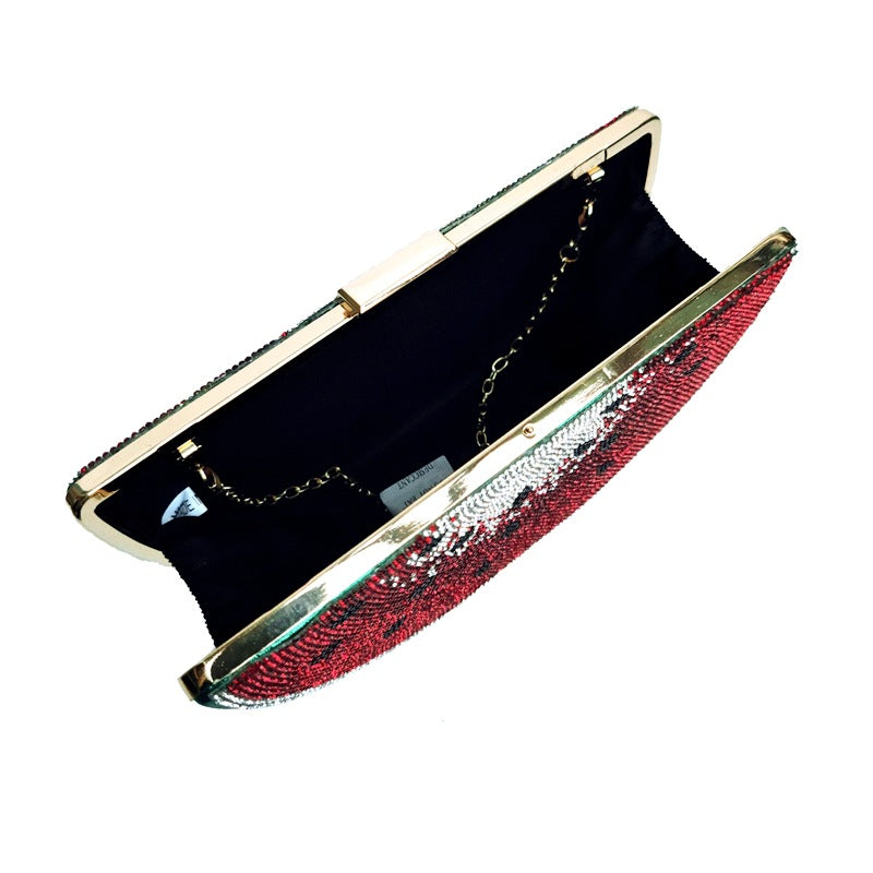 Luxe Diamond Evening Clutch Handbag
