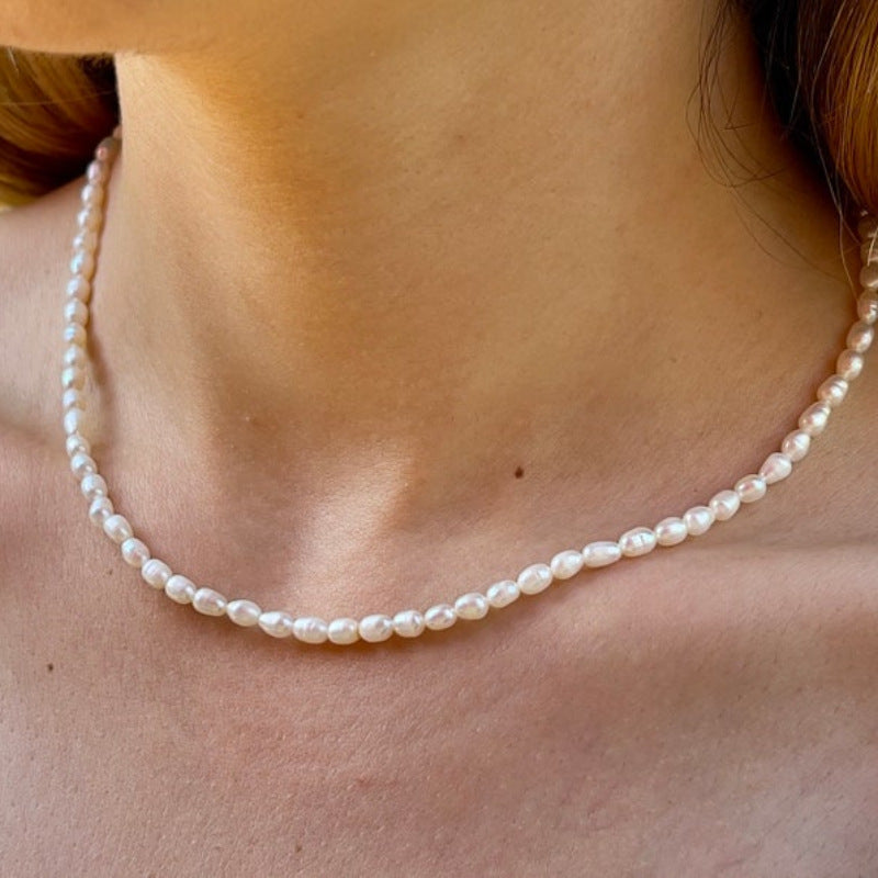 Elegant Freshwater Pearl Clavicle Necklace