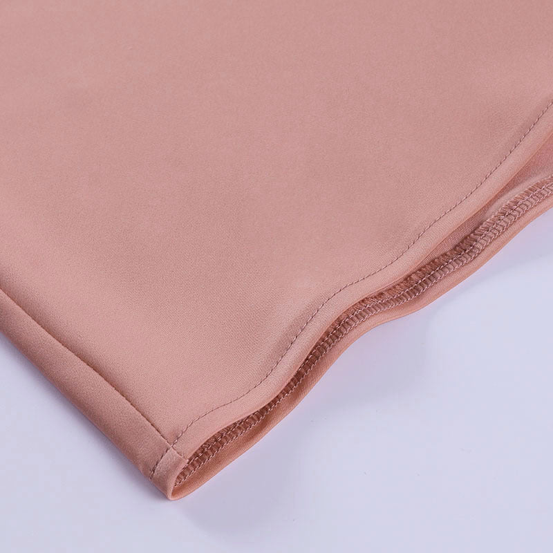 Chic Satin V-Neck Backless Mini Dress - Perfect for Summer Parties!