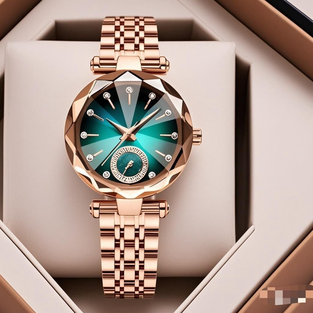 Women’s Elegant Diamond Quartz Watch – Simple Everyday Style