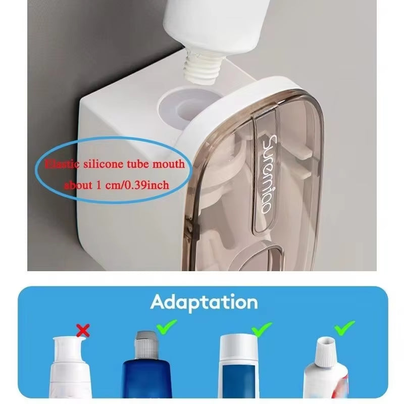 EasyPress Wall Dispenser – Hands-Free Toothpaste System