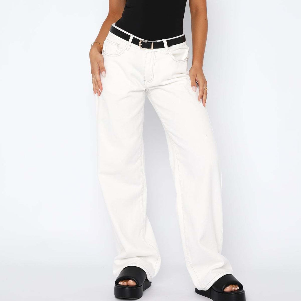 Women’s High-Waist Wide-Leg Mopping Jeans